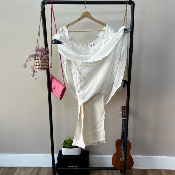 Reformation Butterfly Dress in Ivory - Picture 4 of 15